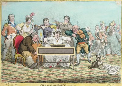 Playing in Parts, etched by James Gillray published by Hannah Humphrey by Brownlow North